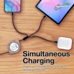 BoxWave Cable Compatible with HyperX Cloud II Wireless - AllCharge miniSync, Retractable, Portable USB Cable - Jet Black - Image 6