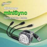 BoxWave Cable Compatible with HyperX Cloud II Wireless - AllCharge miniSync, Retractable, Portable USB Cable - Jet Black - Image 9