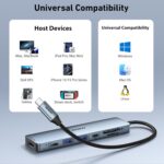 BENFEI 7-in-1 USB C Hub with HDMI(4K@60Hz), 2 USB-A, 1 USB-C Data, 100W Charge, SD/TF Card Reader, Silicone Tangle-Free Cable Compatible with MacBook Pro/Air, iPad Pro, iMac, iPhone 15 Pro/Pro Max - Image 8