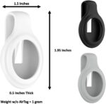 Airtag Holder Compatible with Apple Airtag - GPS Tracker, Hidden for Kids (Gen 2 Black, 2-Pack) - Image 3