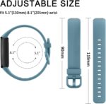3+3 Pack Silicone Bands and Elastic Bands Compatible with Fitbit Inspire 3 Bands for Women Men, Replacement Wristband for Fitbit Inspire 3 Smartwatch - Image 5