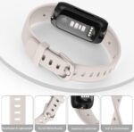 3+3 Pack Silicone Bands and Elastic Bands Compatible with Fitbit Inspire 3 Bands for Women Men, Replacement Wristband for Fitbit Inspire 3 Smartwatch - Image 8