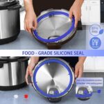 4 Pack 6 QT Silicone Sealing Ring for Instapot Replacement Silicone Gasket Seal Rings with 4 Colors with 4 Float Valve Seal Gasket, Fits Duo/Plus 6, Ultra 6, Lux 6, Smart 6, Nova 6, CSG - Image 4