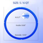 4 Pack 6 QT Silicone Sealing Ring for Instapot Replacement Silicone Gasket Seal Rings with 4 Colors with 4 Float Valve Seal Gasket, Fits Duo/Plus 6, Ultra 6, Lux 6, Smart 6, Nova 6, CSG - Image 7