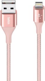 Belkin MIXIT DuraTek Lightning to USB Cable - MFi-Certified iPhone Charging Cable for iPhone 11, 11 Pro, 11 Pro Max, XS, XS Max, XR, X, 8/8 Plus and more (4ft/1.2m), Rose Gold - Image 3