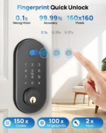 Smart Door Lock Fingerprint Keyless Entry Door Lock APP Control Deadbolt Auto Lock Electronic Keypad Deadbolt Lock for Front Door Home Use Apartment - Image 4