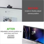 Center Screen/Middle Screen Webcam Mount, Position Webcam Anywhere on Monitor, Laptop Screen, Compatible with Logitech MX Brio, C920x, C922, C930 Webcams - Image 5