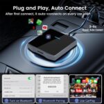 Wireless CarPlay Adapter, 2025 Upgrade Support Netflix/YouTube/TF Card Plug & Play Dongle with Apple Car Play Wireless Adapter Android Auto - Image 5