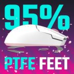 Cooler Master MM712 Sakura Wireless Gaming Mouse Pink|White, Adjustable 19,000 DPI, Palm|Claw Grip, 2.4GHz|Bluetooth, PixArt Optical Sensor, Ultraweave Cable, PTFE Feet, RGB Lighting (MM-712-WWOH2) - Image 7