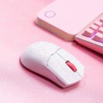 Cooler Master MM712 Sakura Wireless Gaming Mouse Pink|White, Adjustable 19,000 DPI, Palm|Claw Grip, 2.4GHz|Bluetooth, PixArt Optical Sensor, Ultraweave Cable, PTFE Feet, RGB Lighting (MM-712-WWOH2) - Image 9
