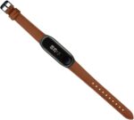 Angoily 2pcs Ergonomic Fit Band Strap for Band 4 Stainless Steel Cowhide Alternative - Image 3