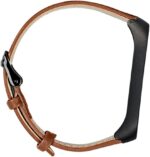 Angoily 2pcs Ergonomic Fit Band Strap for Band 4 Stainless Steel Cowhide Alternative - Image 4