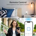 SONOFF S31 WiFi Smart Plug with Energy Monitoring, 15A Smart Outlet Socket ETL Certified, Work with Alexa & Google Home, IFTTT Supporting, 2.4 Ghz WiFi Only (2-Pack) - Image 6