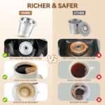 4 Pack Reusable K Cups Coffee Pods for Keurig 1.0: Stainless Steel Refillable K Cup - Reusable Coffee Filter for Keurig 1.0 Coffee Maker, Permanent, Eco-Friendly, Innovative Design - Image 6