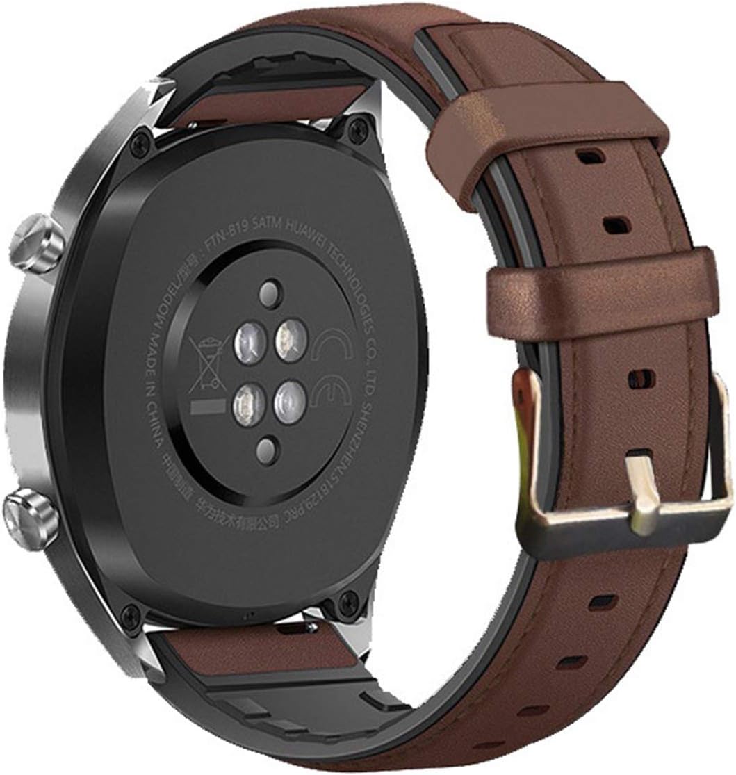 22mm 20mm Silicon Strap for Huawei Watch GT2e /GT2 46MM Honor Magic 2 Smart Band Bracelet Stainless Straps for GT 2e (Color : Brown, Size : Magic 2 42) - Image 6