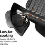 Hamilton Beach Steak Lover's Electric Indoor Searing Grill, Nonstick 100 Square, Stainless Steel (25331), Black and Stainless, Medium - Image 8