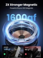 UGREEN Qi2 Wireless Car Charger, 15W Fast Charging Strong Magnetic Car Phone Holder with LED Light for iPhone 16/15/14/13/12 Series Car Accessories - Image 4