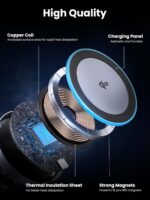 UGREEN Qi2 Wireless Car Charger, 15W Fast Charging Strong Magnetic Car Phone Holder with LED Light for iPhone 16/15/14/13/12 Series Car Accessories - Image 7