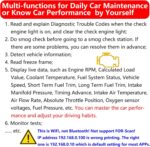 WiFi ELM327 OBD2 Adapter WiFi ELM 327 OBD2 Scanner for Android iOS iPhone OBDii Car Scanner Code Reader Connector Dongle OBD ELM327 OBD2 Scanner Diagnostic Tool Interface for Torque - Image 4