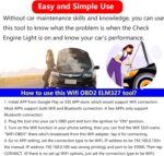 WiFi ELM327 OBD2 Adapter WiFi ELM 327 OBD2 Scanner for Android iOS iPhone OBDii Car Scanner Code Reader Connector Dongle OBD ELM327 OBD2 Scanner Diagnostic Tool Interface for Torque - Image 6