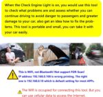 WiFi ELM327 OBD2 Adapter WiFi ELM 327 OBD2 Scanner for Android iOS iPhone OBDii Car Scanner Code Reader Connector Dongle OBD ELM327 OBD2 Scanner Diagnostic Tool Interface for Torque - Image 8