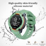 Silicone Watch Bands for Garmin Instinct 3 45mm, Soft Silicone Strap Sport Wristband Replacement Strap for Garmin Instinct 3 45mm - Image 5