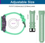 Silicone Watch Bands for Garmin Instinct 3 45mm, Soft Silicone Strap Sport Wristband Replacement Strap for Garmin Instinct 3 45mm - Image 6