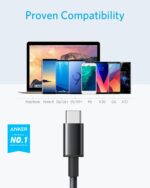 ANKER Cable [5 Pack, 6FT], USB A to USB C Cable for Samsung Galaxy S10 S10+, LG V30, Beats Fit Pro and More (Black) - Image 3