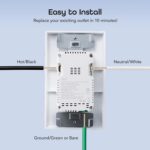Geeni Current Smart Wi-Fi Outlet with 2 Fast Charge USB Ports (20W USB-C PD & Quick Charge USB-A), Voice Control, No Hub Required, Compatible with Alexa & Google Home - Image 9