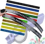 Replacement 3D Embossing Labels Tape Compatible with Dymo Embossing Label Maker DIY Manual Label Printer,1/4''x 9.8',10 Colours Plastic Organizer Embossing Label Makers 1610 Tape 10 Rolls - Image 5