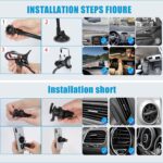 Car Phone Mount, Universal Phone Holder for Car Cell Phone, 360 Degrees Dashboard Desk Wall Bracket for GPS Navigation and Any Smartphone - Image 5