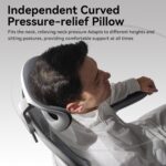 Hbada Office Chair, Ergonomic Office Chair with Adjustable Lumbar Support and Height, Comfortable Mesh Computer Chair with Footrest 2D Headrest, Swivel Tilt Function White - Image 7