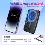 PROfezzion Magnetic Wallet Card Holder for MagSafe, RFID Blocking Hard Shell 4 Credit Card & Money Pocket Magnetic Wallet Stand for iPhone 16 15 14 13 12 Plus Max Not for iPhone 13/12 mini - Image 9