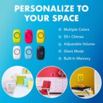 SadoTech Wireless Doorbells for Home, Apartments, Businesses, Classrooms, etc. - 2 Door Bell Ringer & 1 Plug-In Chime Receiver, Battery Operated, Easy-to-Use, Wireless Doorbell w/LED Flash, White - Image 5