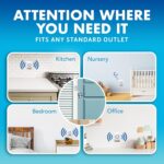 SadoTech Wireless Doorbells for Home, Apartments, Businesses, Classrooms, etc. - 2 Door Bell Ringer & 1 Plug-In Chime Receiver, Battery Operated, Easy-to-Use, Wireless Doorbell w/LED Flash, White - Image 7