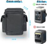 Waterproof Travel Bag Compatible with Anker SOLIX C300 DC Power Bank Station Outdoor 288Wh 90,000mAh，Power Bank Station Storage Case Cover with Two Pockets and Adjustable Strap - Image 3