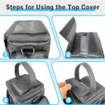 Waterproof Travel Bag Compatible with Anker SOLIX C300 DC Power Bank Station Outdoor 288Wh 90,000mAh，Power Bank Station Storage Case Cover with Two Pockets and Adjustable Strap - Image 5