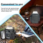 Waterproof Travel Bag Compatible with Anker SOLIX C300 DC Power Bank Station Outdoor 288Wh 90,000mAh，Power Bank Station Storage Case Cover with Two Pockets and Adjustable Strap - Image 6
