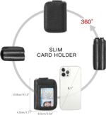 Credit Card Holder Wallet RFID Blocking Leather Small Wallet for Women Double Zipper Wallet with ID Window - Image 5