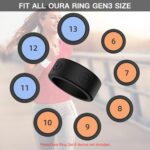 Elastic Ring Cover for Oura Ring Gen3, Silicone Protective Cover for Oura Ring Working Out, Ring Case Compatible with Oura Ring Gen3 Size 6 7 8 9 10 11 12 13(6 Pcs) - Image 3