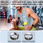 Elastic Ring Cover for Oura Ring Gen3, Silicone Protective Cover for Oura Ring Working Out, Ring Case Compatible with Oura Ring Gen3 Size 6 7 8 9 10 11 12 13(6 Pcs) - Image 7