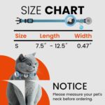 Waterproof Airtag Cat Collar Breakaway, Reflective Cat Collars with Apple Airtag Holder and Qr Code, Adjustable GPS Tracker Kitten Collar Blue - Image 5