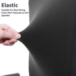 Tatuo Gaming Chair Covers with Armrest Cover Stretchy Polyester Computer Gaming Chair Slipcovers (Black) - Image 6