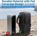 Travel Case Compatible with Anker Prime Power Bank (27,650mAh), Portable Storage Case with Top Flap Cover for Anker Prime Power Bank 250W Portable Charger Easy Charging (Black Case Only) - Image 4