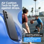 Spigen Liquid Air Designed for Galaxy A54 5G Case (2023) - Matte Black - Image 5