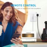 Matter Dual Smart Plug, Work with Apple Home, Siri, Alexa, Google Home, SmartThings, Smart Outlet 15A/1800W Max, Smart Home Automation, APP Remote Control,Timer&Schedule, White, 2-Pack - Image 5