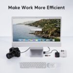 USB C HUB for iMac 24 inch 2021/2023/2024, PULWTOP USB Hub Adapter iMac Accessories for iMac M1/M3/M4 with USB C 10Gbps 3*USB A SD/TF, Docking Station Support Expand M.2 SSD (Not Included), Sliver - Image 7