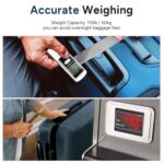 Battery-Free Luggage Scale, Suitcase Scale for Travel, 110 lbs/50 kg, Portable Handheld Weight Scale, No Batteries Needed - Image 7