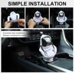 GaRhomxy Car Shifter Knobs Cover Hoodie, Car Gear Shift Knob, Cute Hoodie for Car Gear, Automatic Shift Knobs Decoration, Car Interior Accessories(White) - Image 4