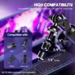 Emart Low Profile Mic Arm, Microphone Boom Arm Stand with Desk Mount, Podcast Streaming Gaming Mike Desktop Holder for Shure sm7b mv7 Blue Yeti Fifine Am8 - Image 6